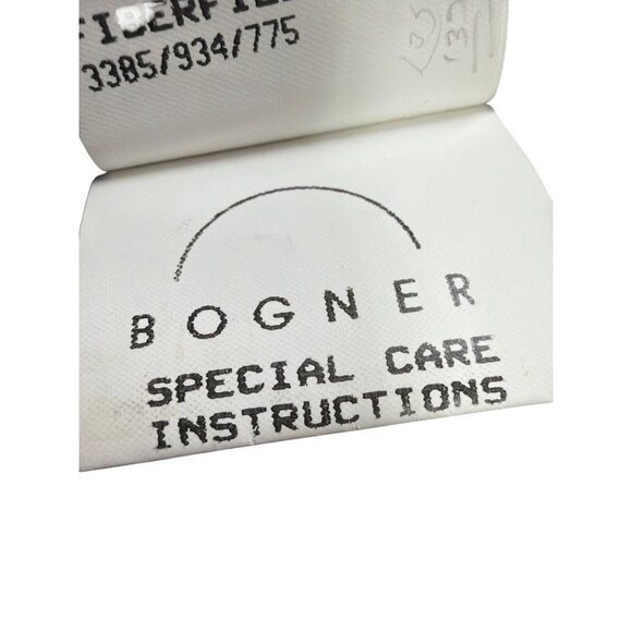 Bogner Womens Black Nylon Embroidered Hooded Jacket Stylish Winter Coat Size 12 - Picture 16 of 16